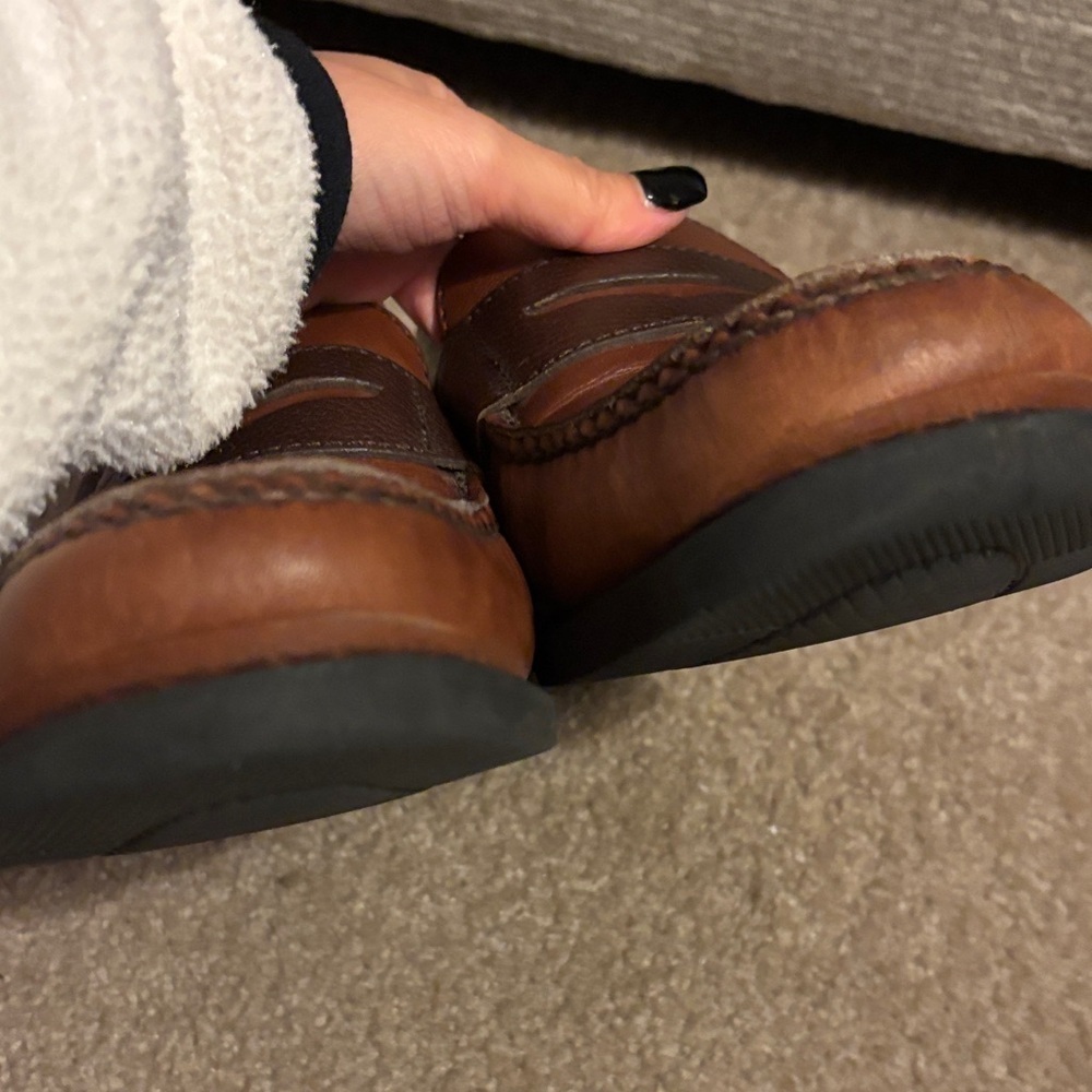 Rockport Men's Tan and Brown Leather Loafers size 7W - Picture 7 of 12